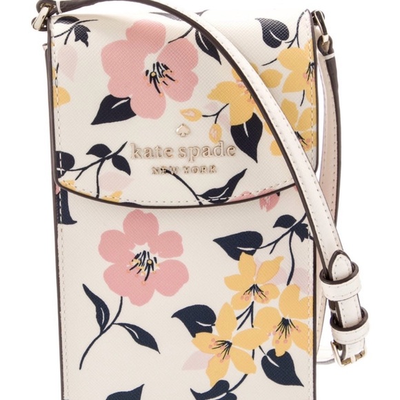 Kate Spade Floral Crossbody Bag - Cream, Pink, Yellow, Black - Picture 7 of 8